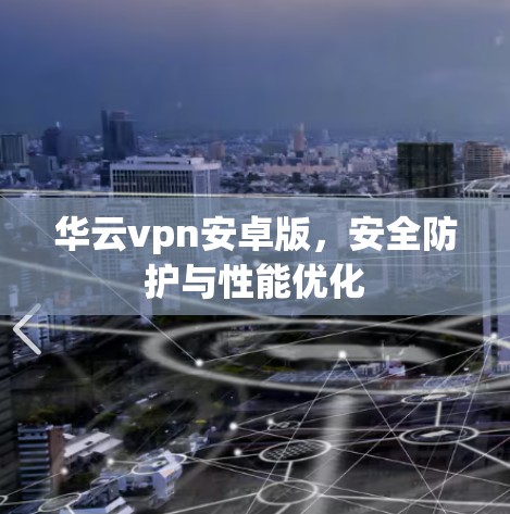 华云vpn安卓版，安全防护与性能优化